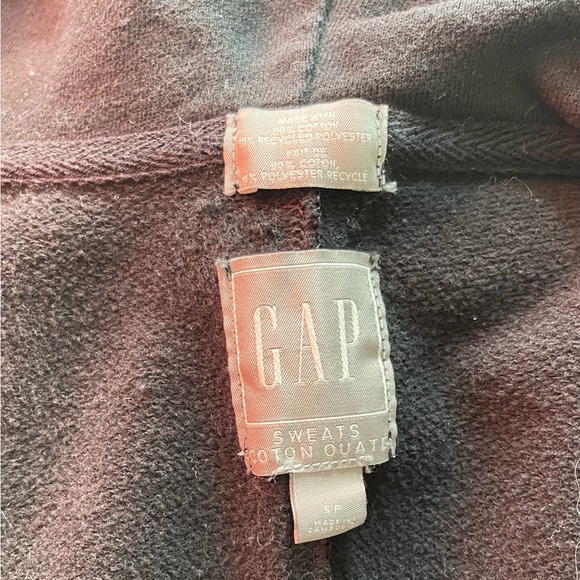 Gap Black Open Hoodie Cardigan Size Small - Picture 4 of 9